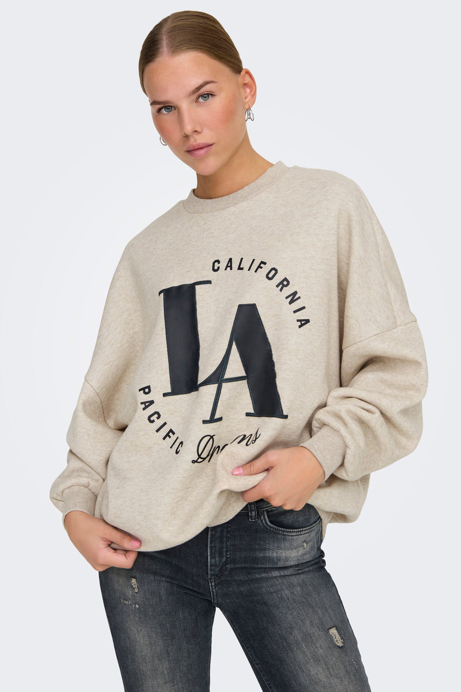 Sweater met ronde hals Beige - ONLY®
