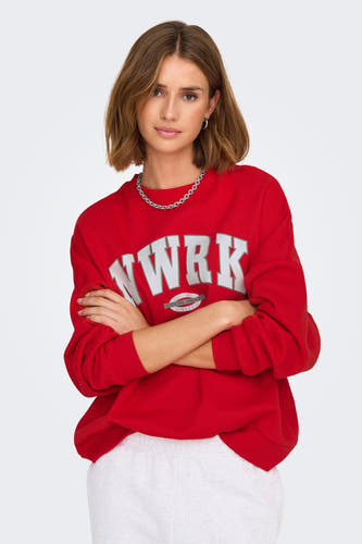 Sweater met ronde hals Rood - ONLY®