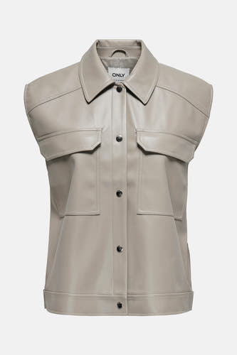 Lederen jas Beige - ONLY®
