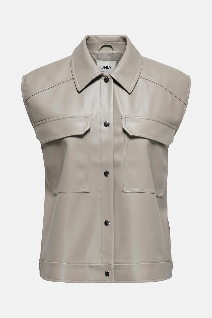Lederen jas Beige - ONLY®
