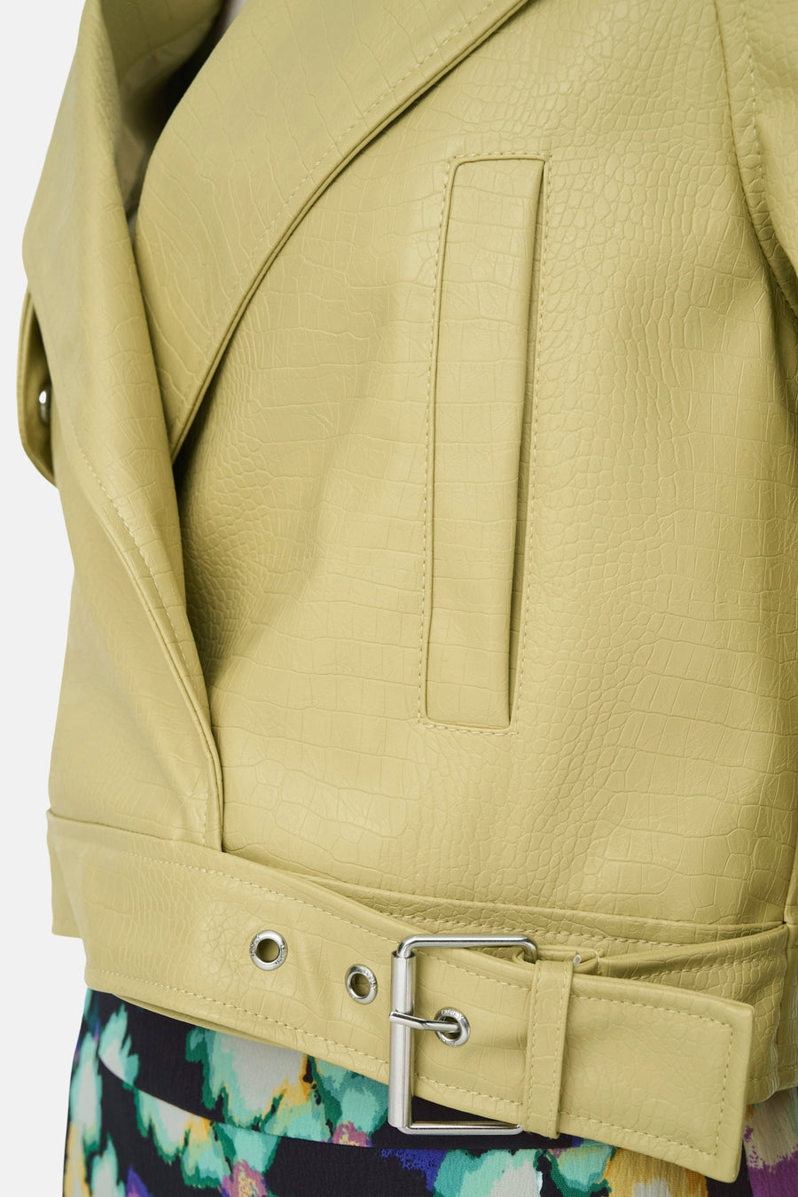 Lederen jas Geel - ONLY®