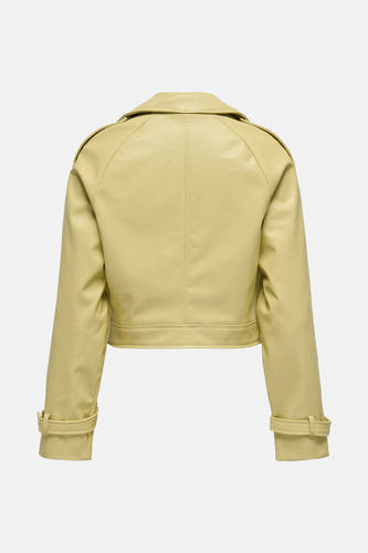 Lederen jas Geel - ONLY®