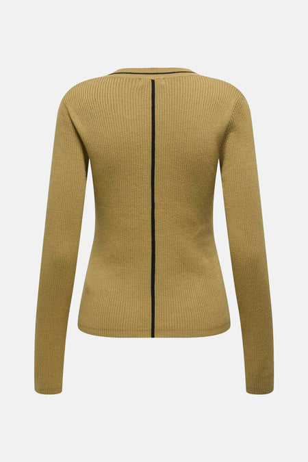 Trui met ronde hals Beige - JDY