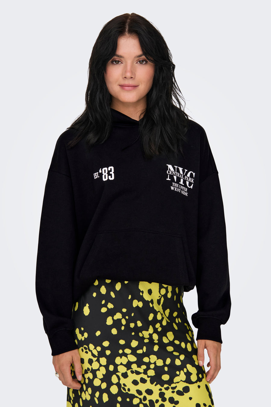 Sweater met kap Zwart - ONLY®