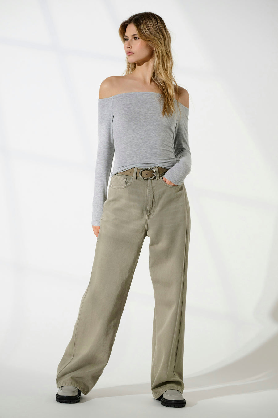 Top (lange mouwen) Grijs - ONLY®