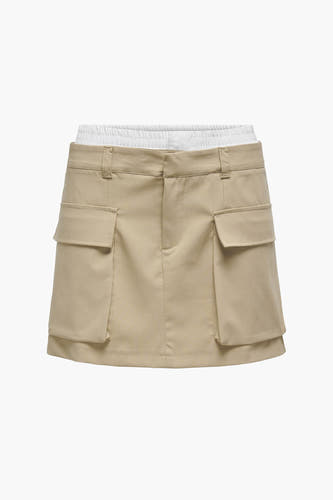 Rok (kort) Beige - ONLY®