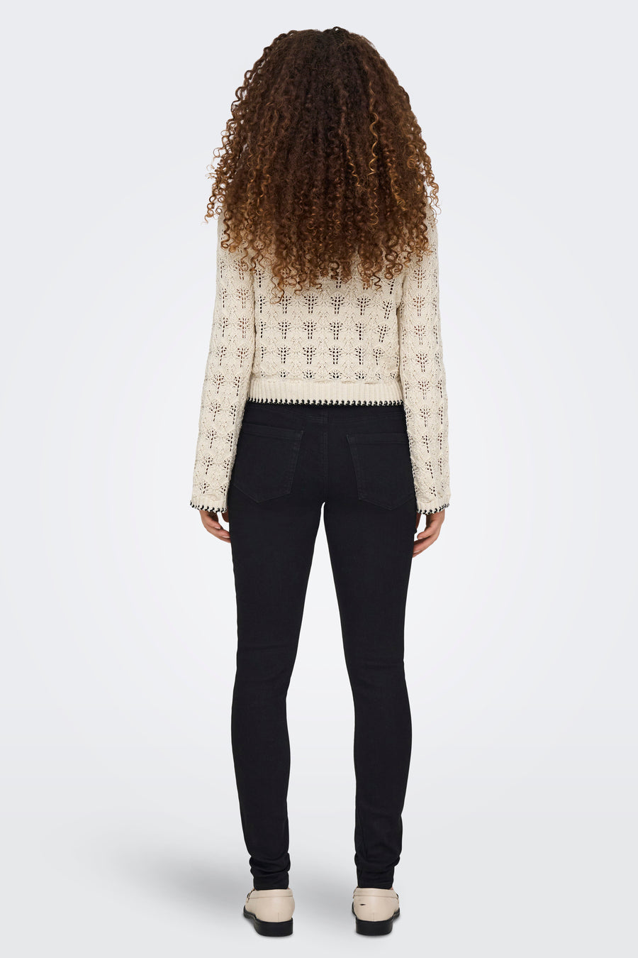 Trui met ronde hals Ecru - ONLY®