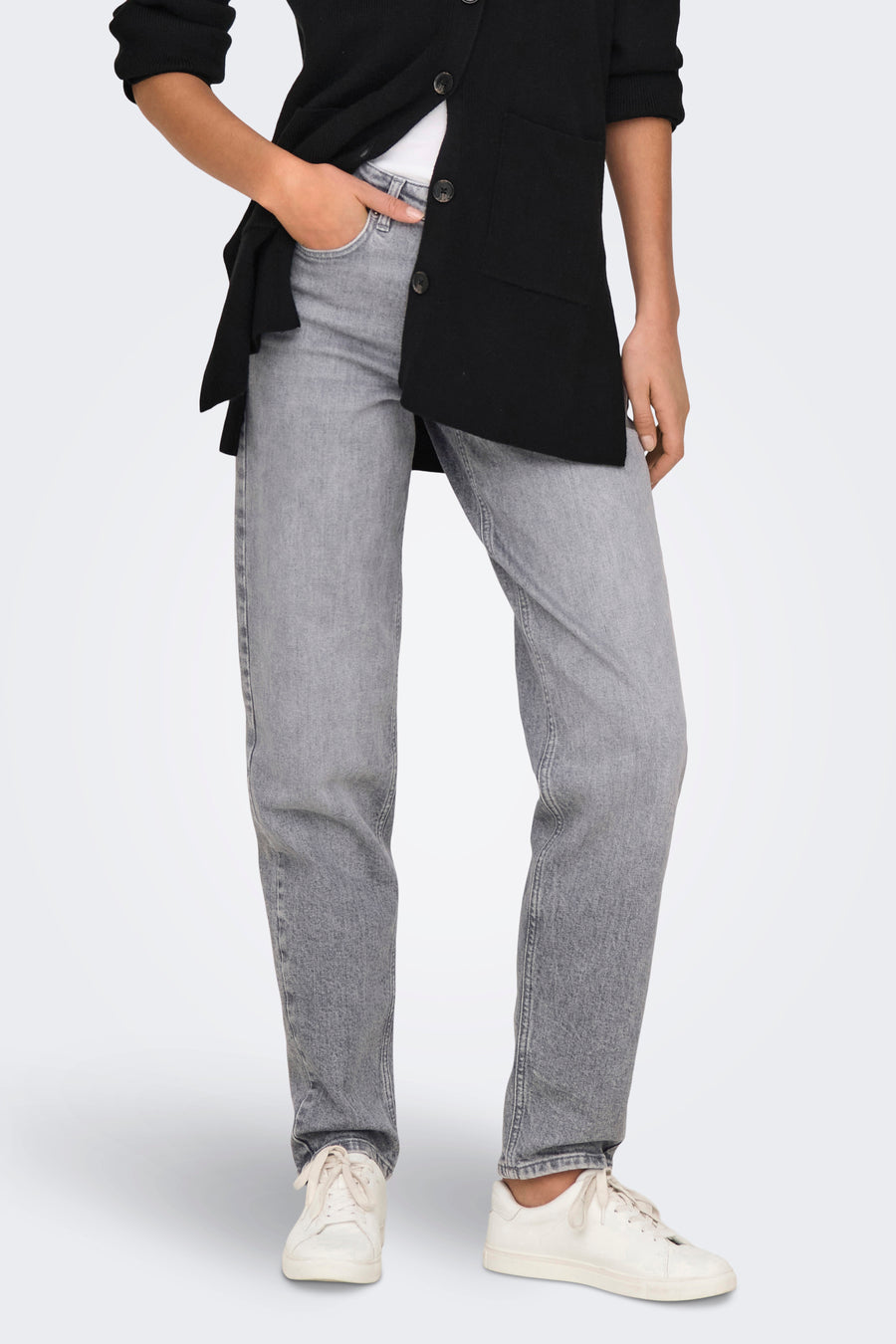 Mom Jeans Mid grey denim - ONLY®