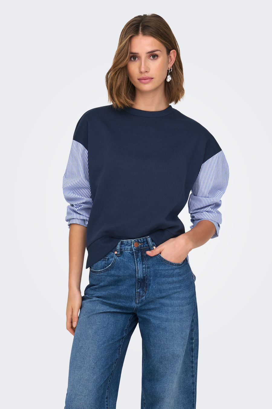 Sweater met ronde hals Blauw - ONLY®