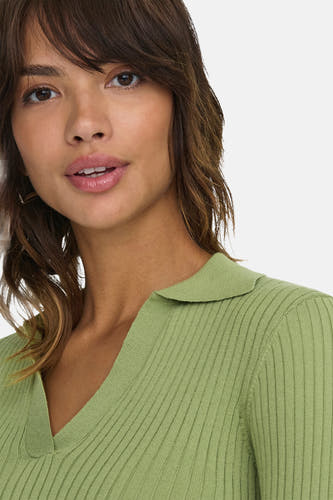 Trui met V-hals Groen - ONLY®