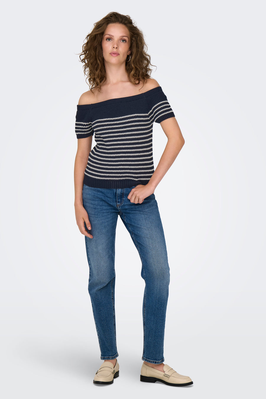 Trui (offshoulder) Blauw - JDY