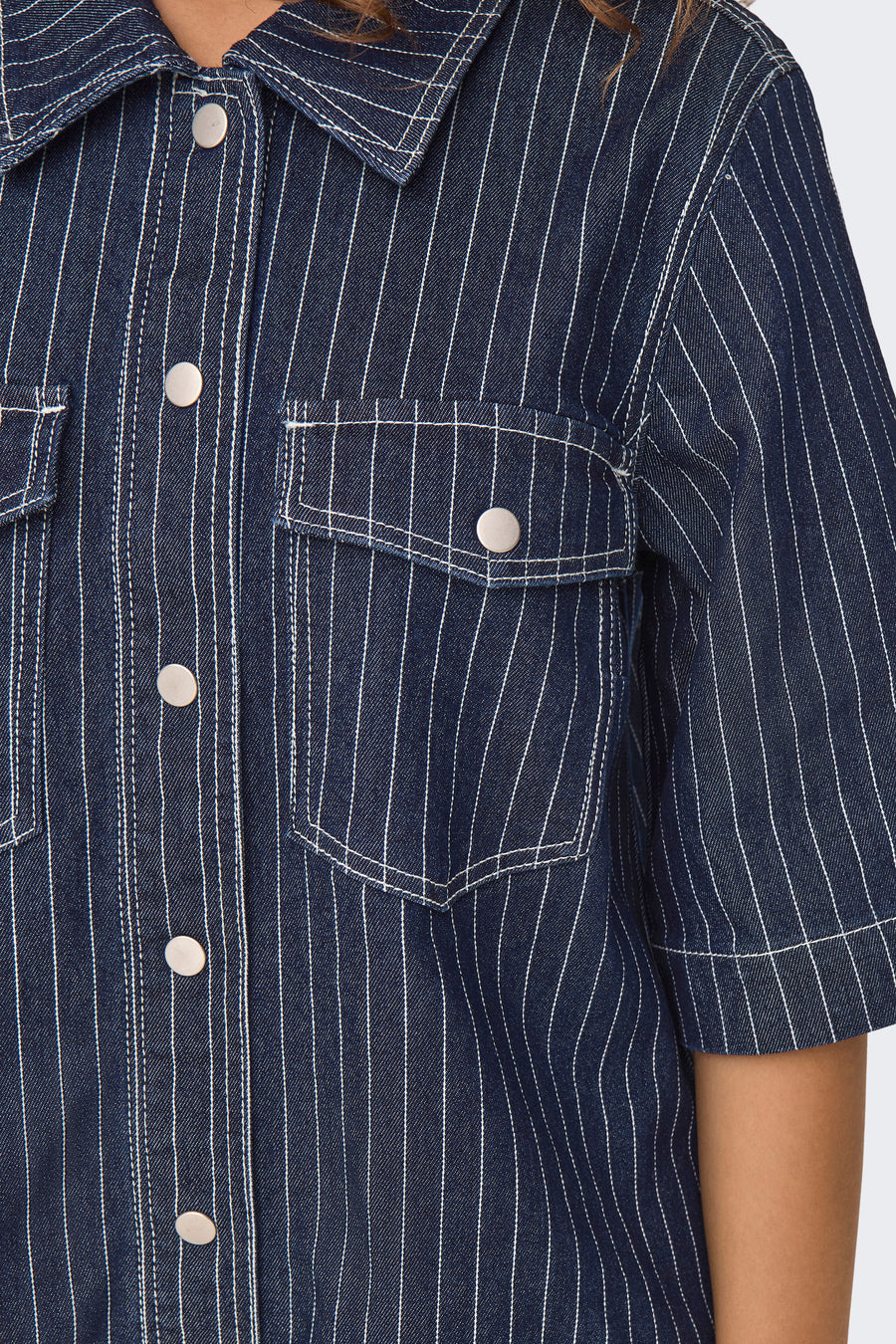 Kleedjes (korte mouwen) Dark blue denim - ONLY®