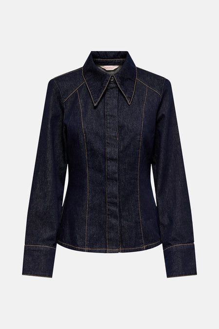 Hemd (lange mouwen) Dark blue denim - ONLY®
