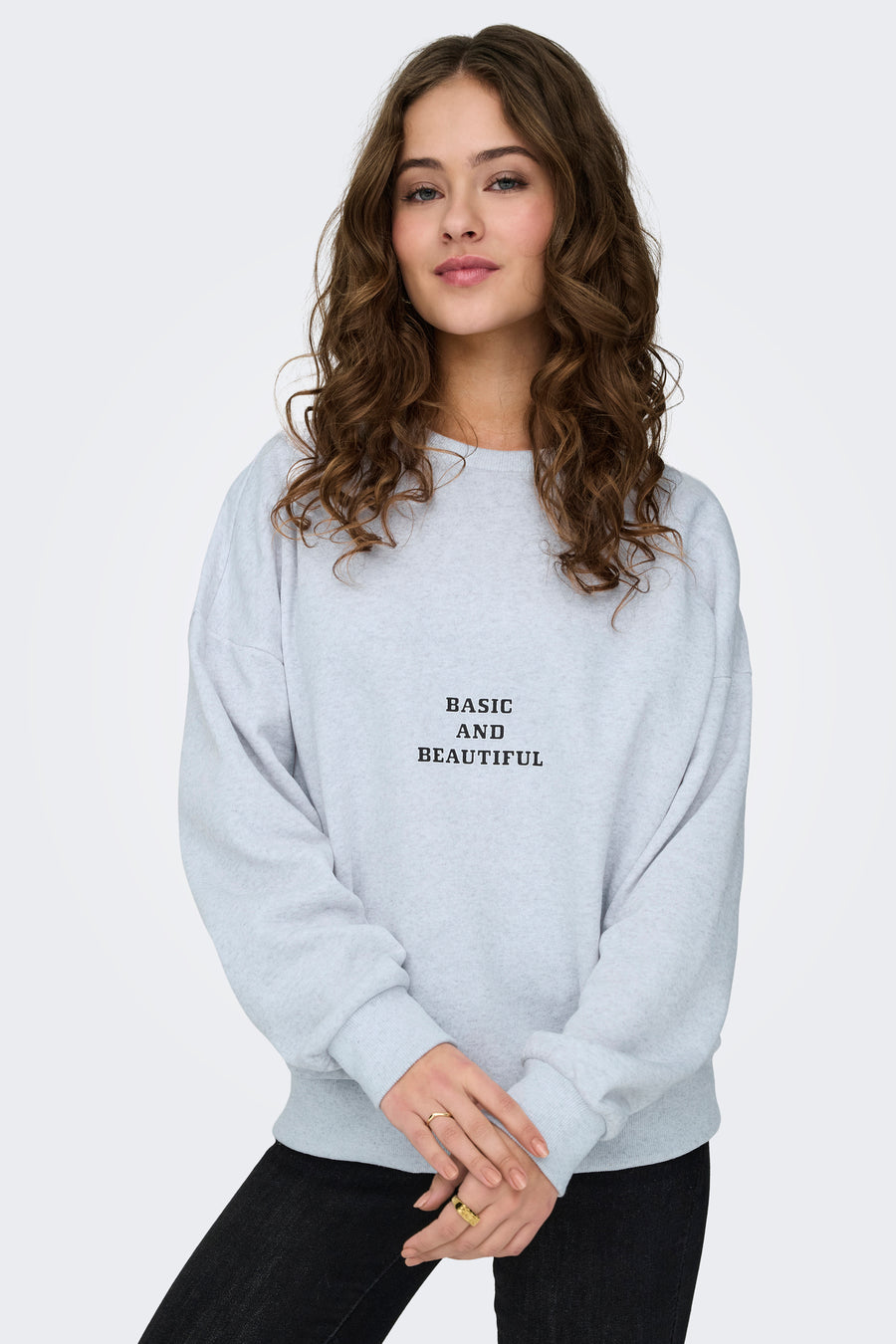 Sweater met ronde hals Grijs - ONLY®