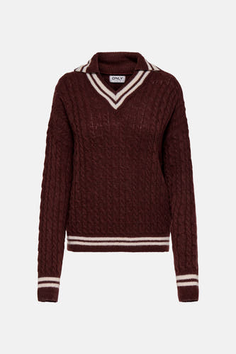 Trui met V-hals Rood - ONLY®