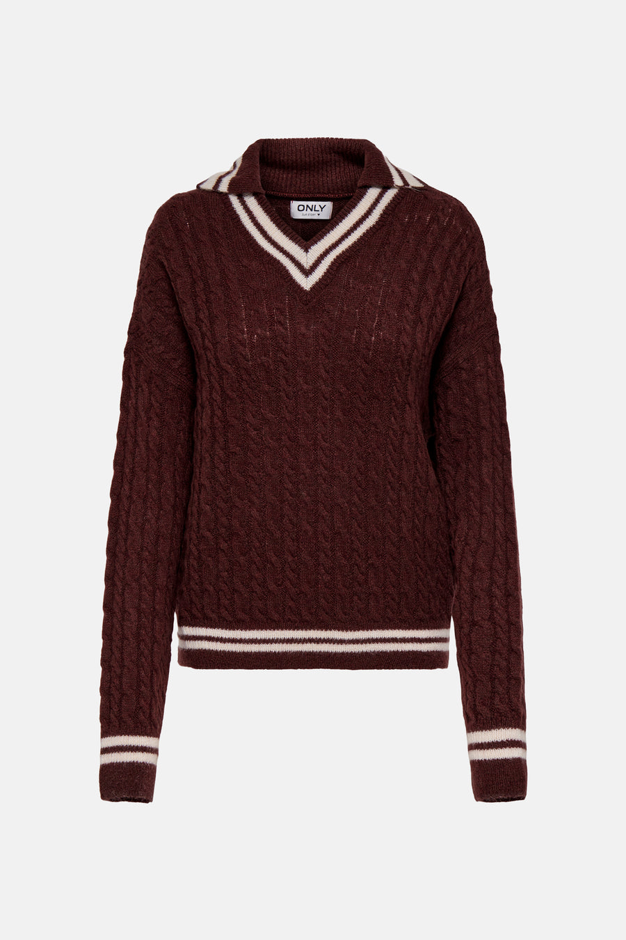 Trui met V-hals Rood - ONLY®