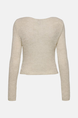 Trui met ronde hals Ecru - ONLY®