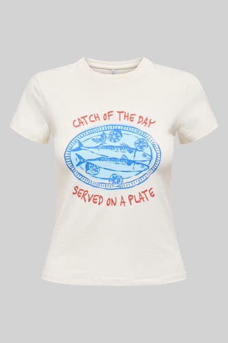 T-shirt (korte mouwen) Wit - ONLY®