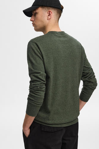 Trui met ronde hals Groen - SELECTED