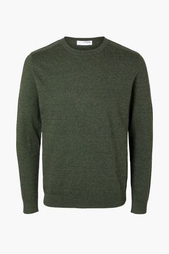 Trui met ronde hals Groen - SELECTED