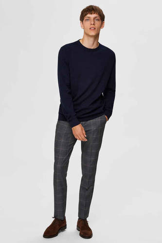 Trui met ronde hals Blauw - SELECTED