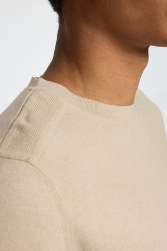 Trui met ronde hals Beige - SELECTED