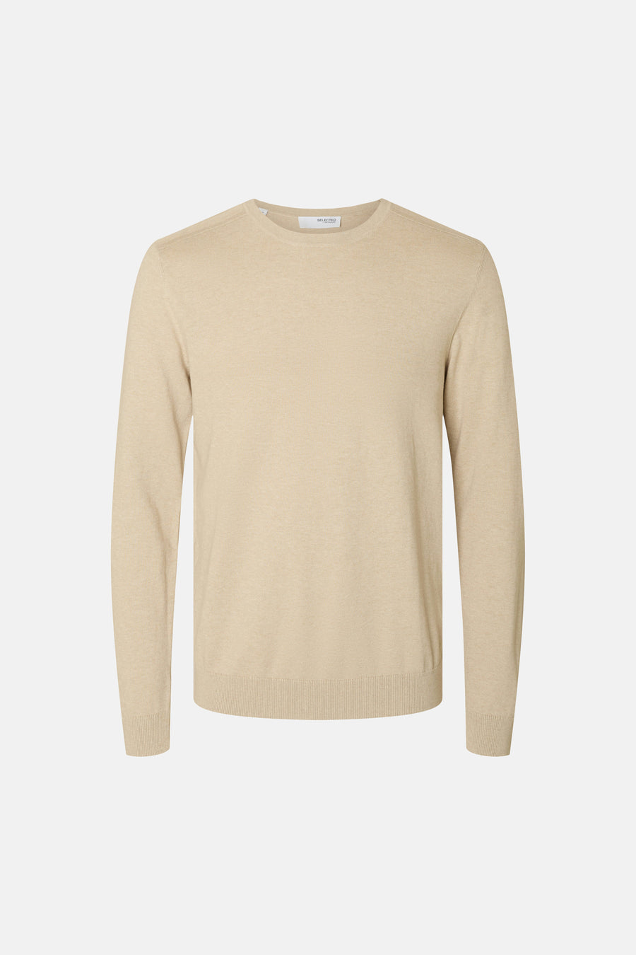 Trui met ronde hals Beige - SELECTED