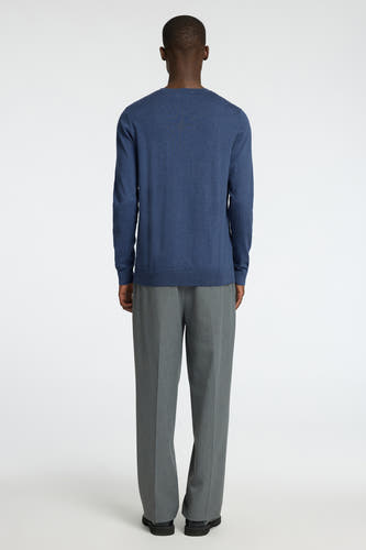 Trui met ronde hals Blauw - SELECTED