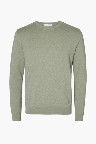 Trui met ronde hals Groen - SELECTED