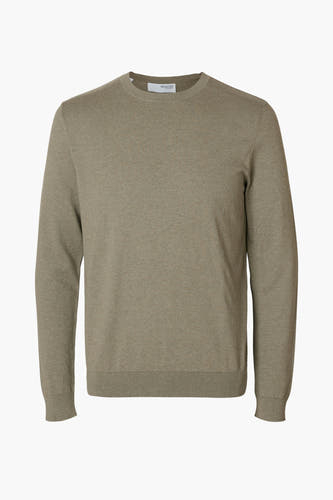 Trui met ronde hals Groen - SELECTED