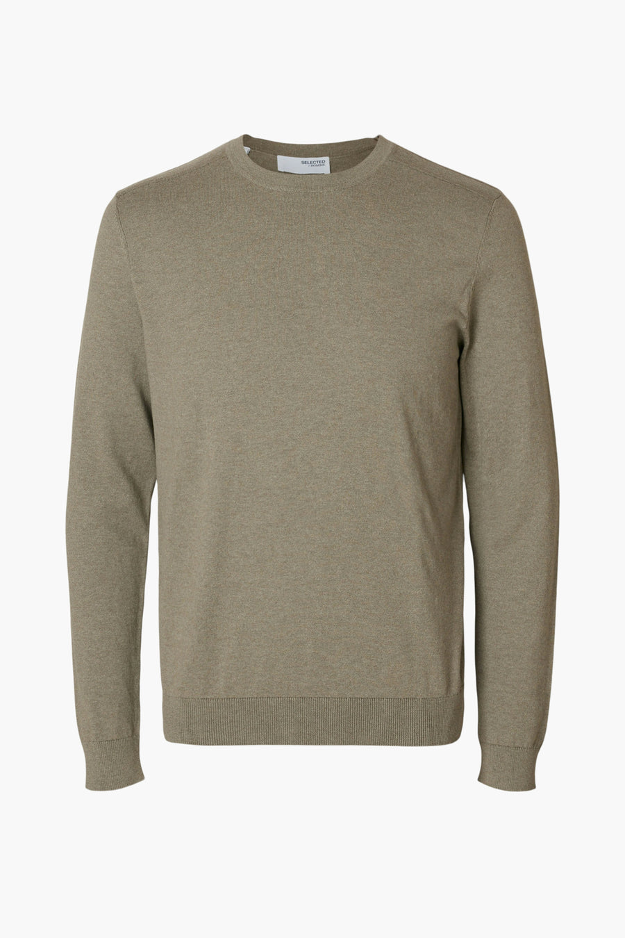 Trui met ronde hals Groen - SELECTED