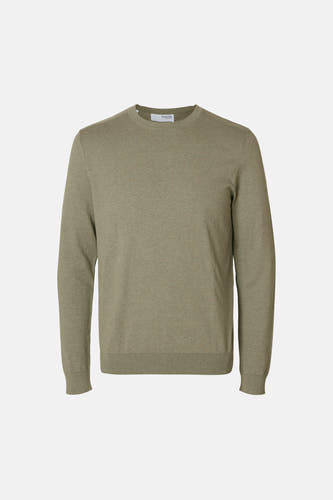 Trui met ronde hals Groen - SELECTED