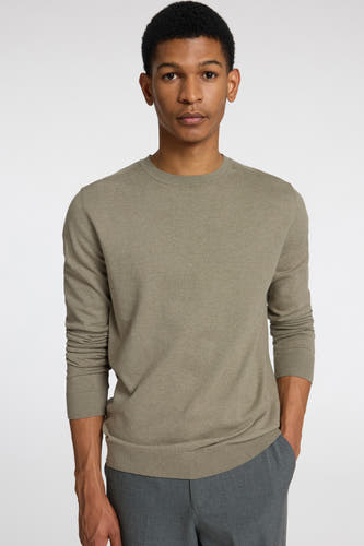 Trui met ronde hals Groen - SELECTED