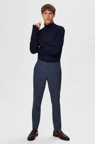 Trui met rolkraag Blauw - SELECTED