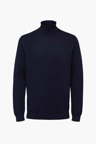 Trui met rolkraag Blauw - SELECTED