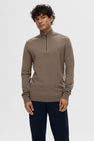SLHBERG HALF ZIP CARDIGAN NOOS