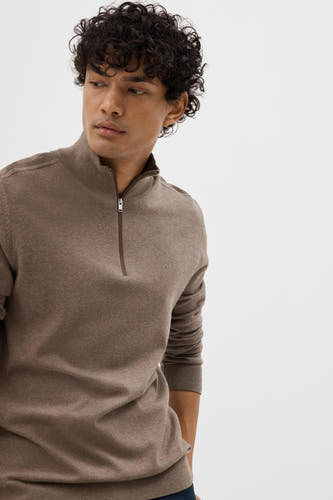 Trui met ronde hals Bruin - SELECTED
