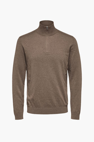 Trui met ronde hals Bruin - SELECTED