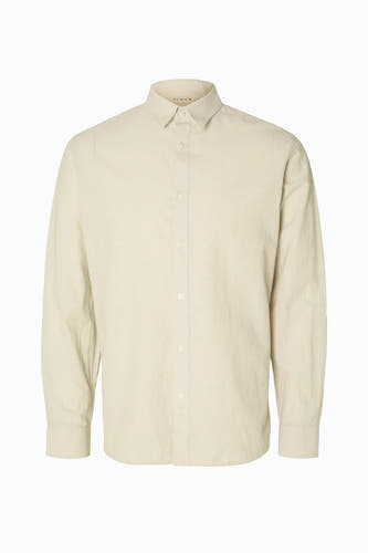 Hemd (lange mouwen) Beige - SELECTED