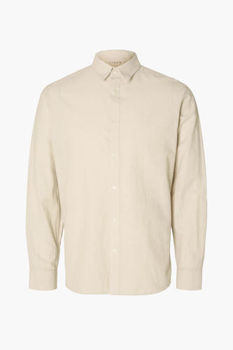 Hemd (lange mouwen) Beige - SELECTED