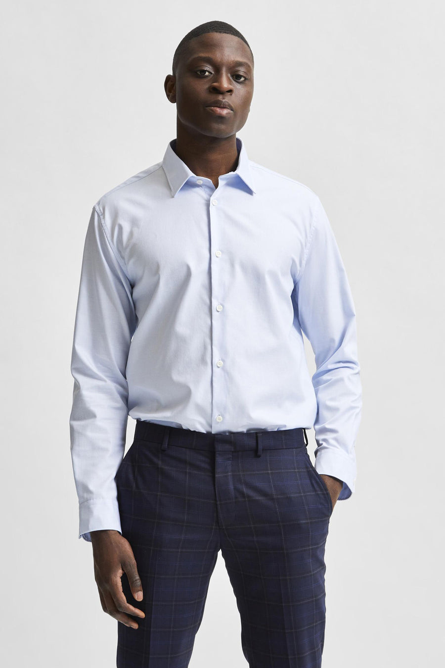 Hemd (lange mouwen) Blauw - SELECTED