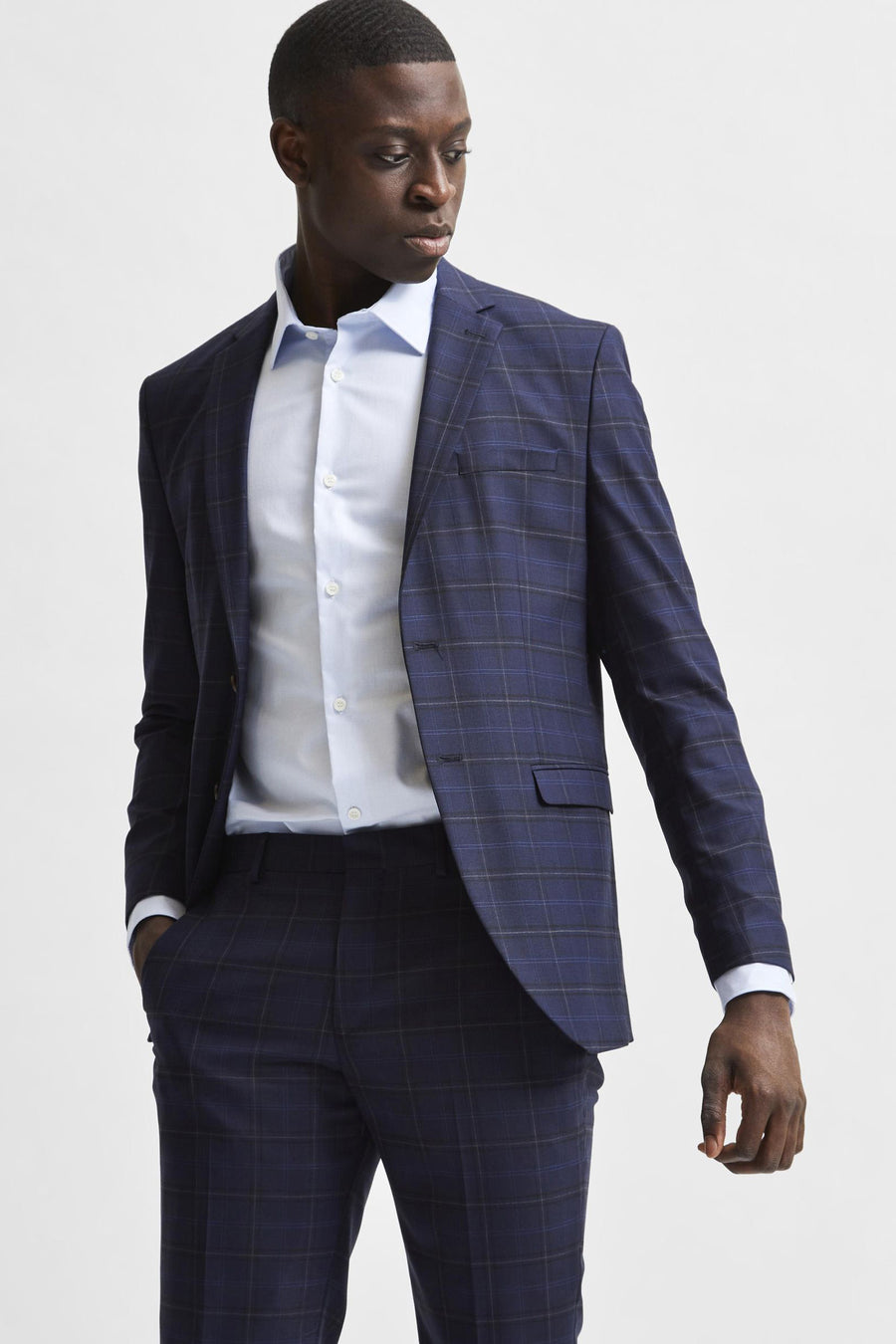 Hemd (lange mouwen) Blauw - SELECTED