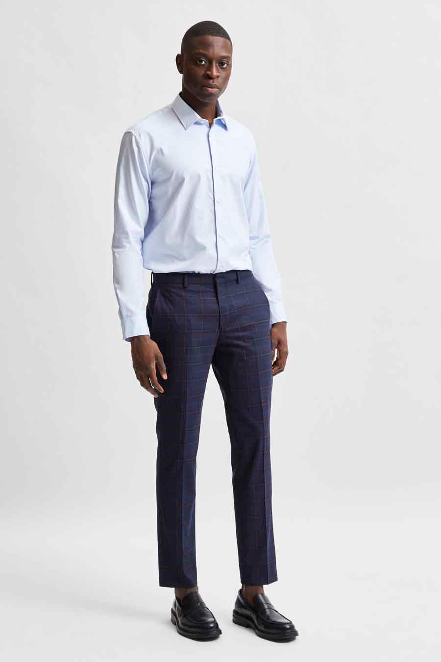 Hemd (lange mouwen) Blauw - SELECTED