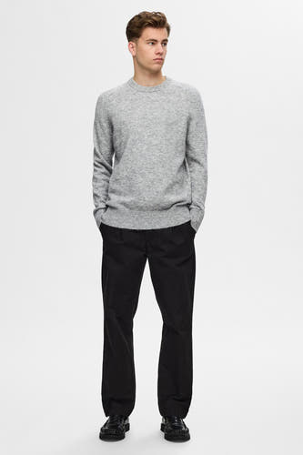 Trui met ronde hals Grijs - SELECTED