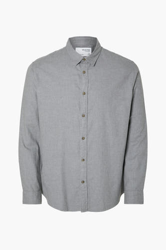 Hemd (lange mouwen) Grijs - SELECTED