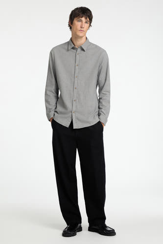 Hemd (lange mouwen) Grijs - SELECTED