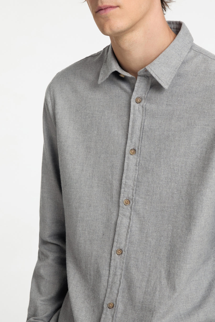 Hemd (lange mouwen) Grijs - SELECTED