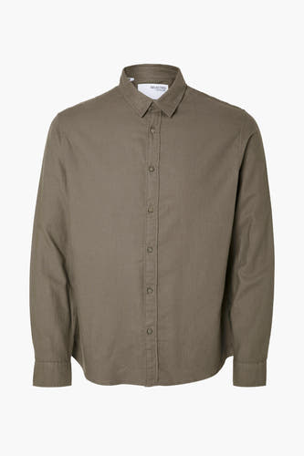 Hemd (lange mouwen) Bruin - SELECTED