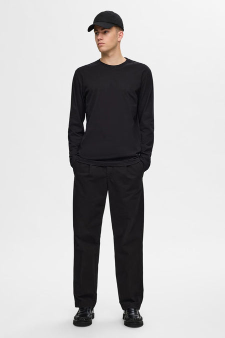 T-shirt (lange mouwen) Zwart - SELECTED