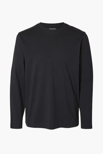 T-shirt (lange mouwen) Zwart - SELECTED
